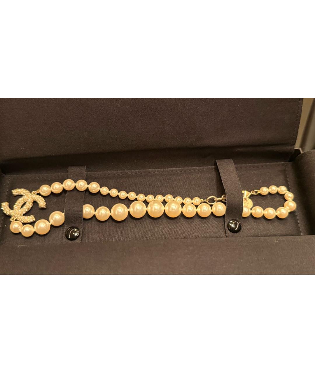 CHANEL Золотое металлическое колье, фото 2