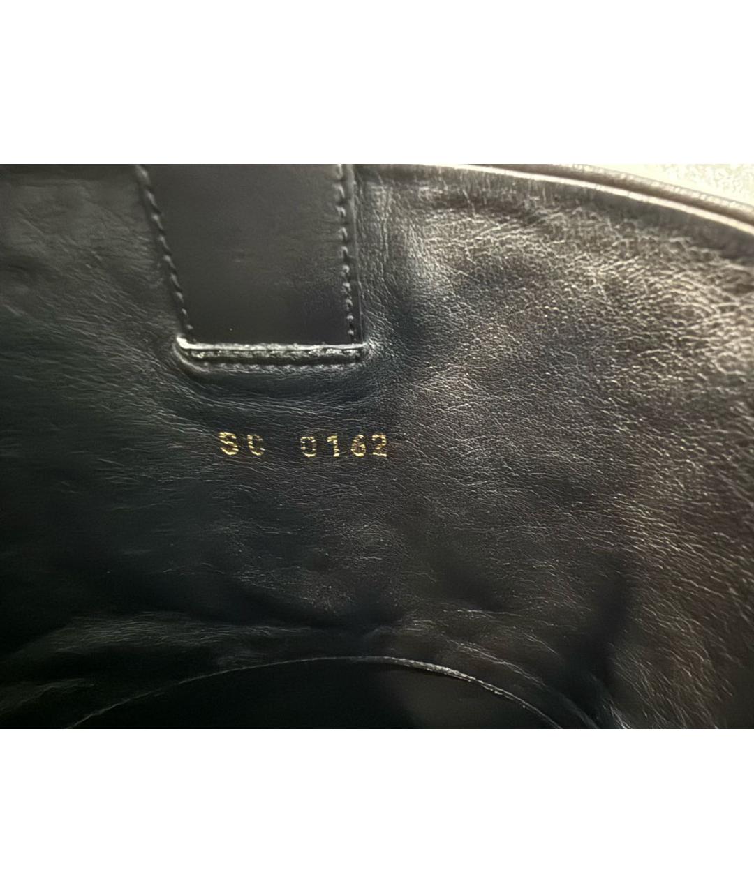 LOUIS VUITTON Черные кожаные сапоги, фото 5