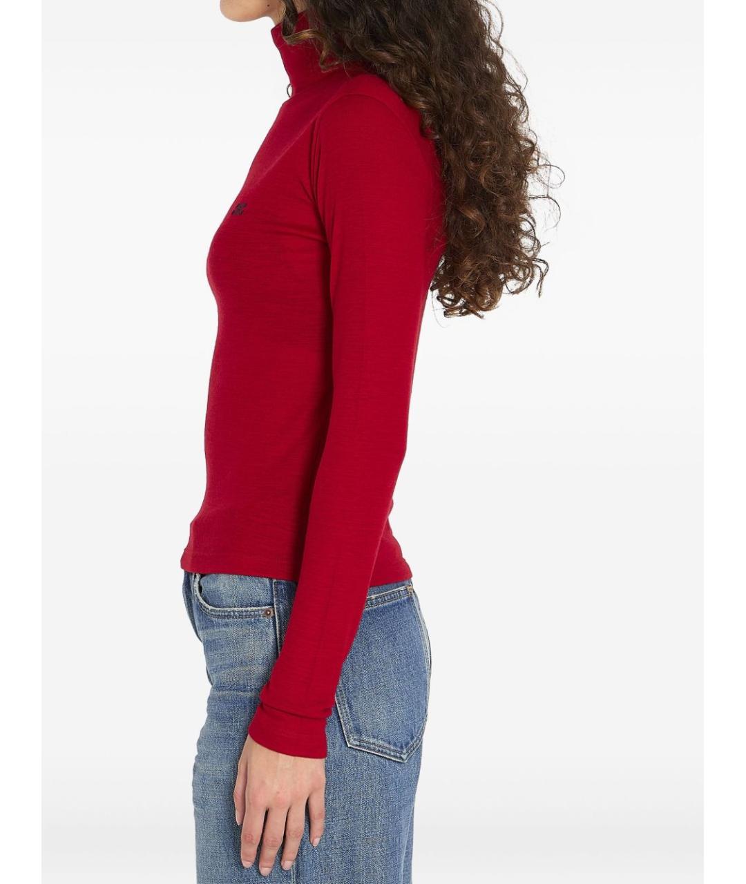 CELINE Красная шерстяная водолазка, фото 3