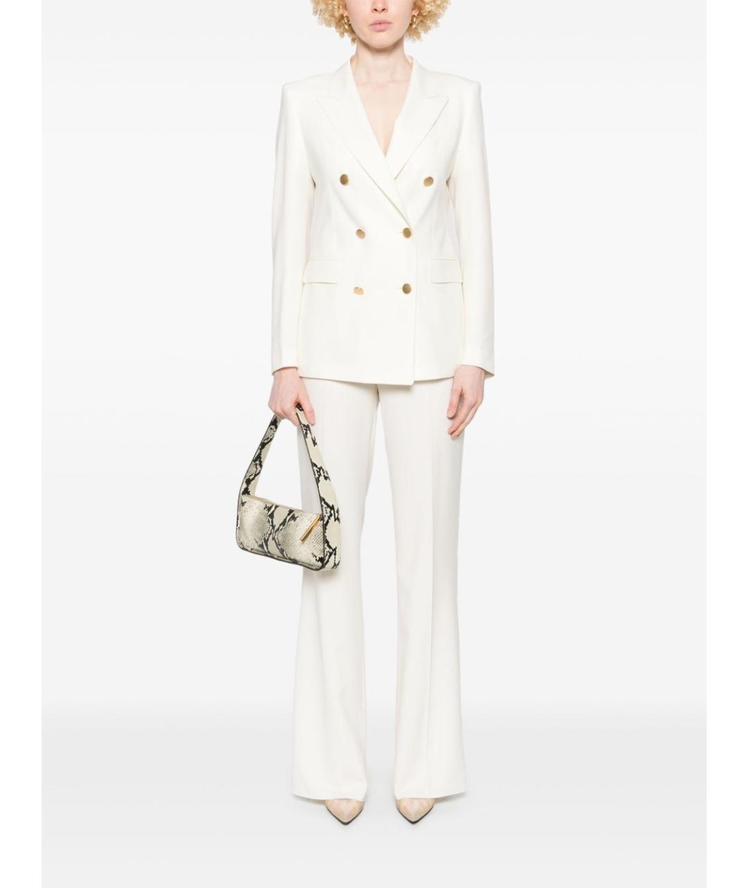 TAGLIATORE Белый полиэстеровый костюм с брюками, фото 5