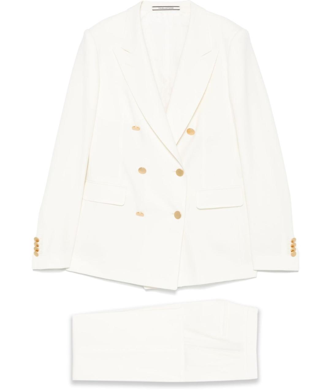 TAGLIATORE Белый полиэстеровый костюм с брюками, фото 1