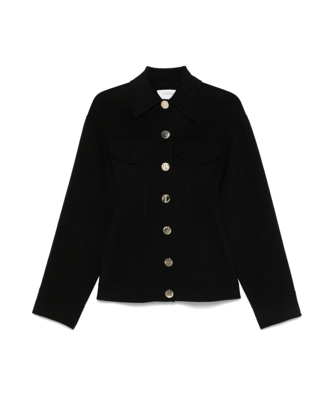 SPORTMAX Черное шерстяное пальто, фото 1