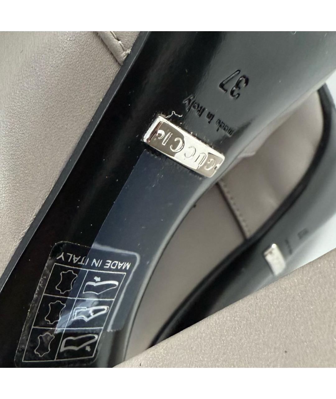 GUCCI Серые кожаные ботильоны, фото 7