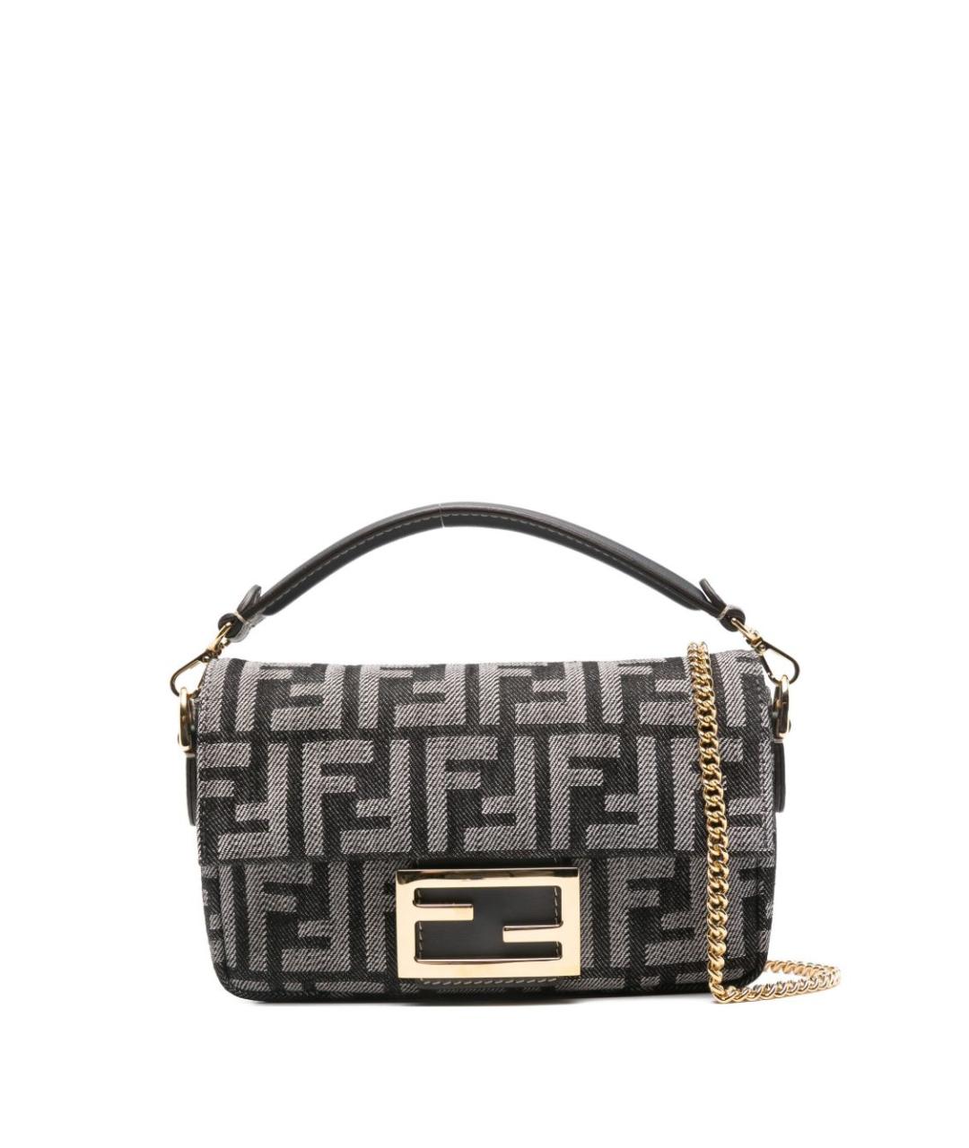 FENDI Синяя сумка с короткими ручками, фото 1