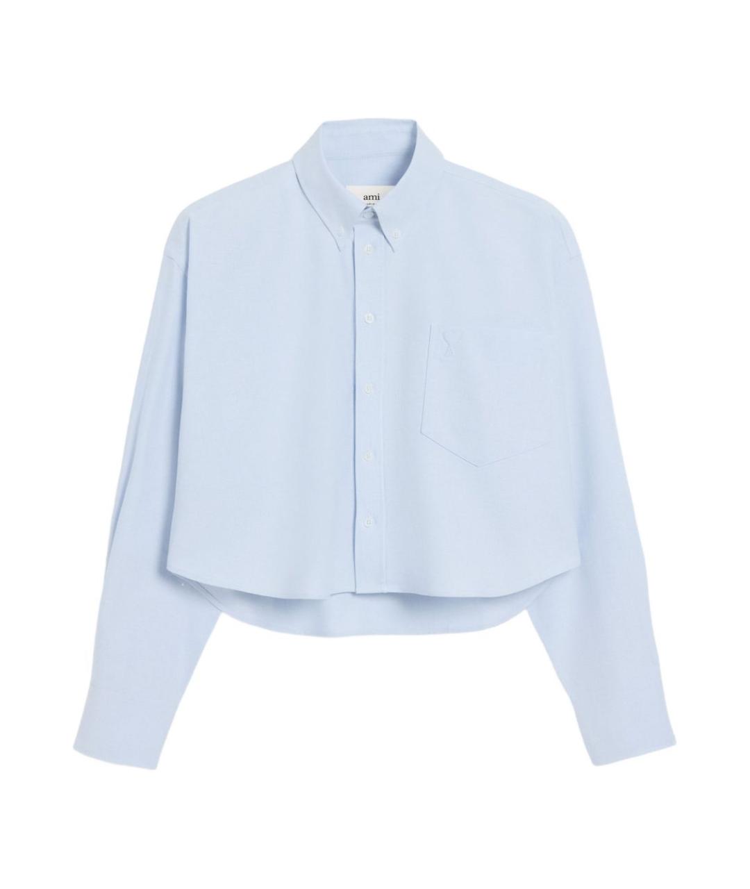 Ami Paris Голубая хлопковая рубашка, фото 1