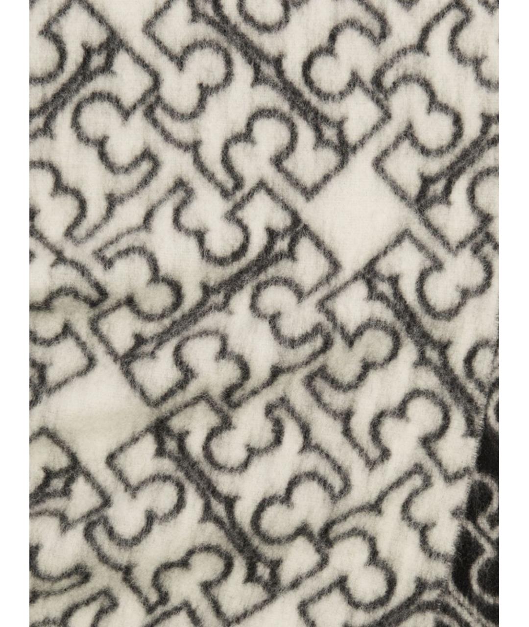 TORY BURCH Бежевый шерстяной шарф, фото 3