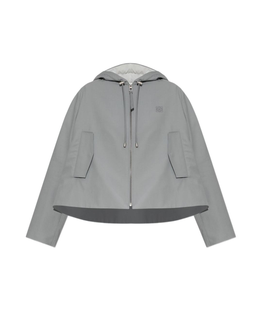 LOEWE Серая хлопковая куртка, фото 1