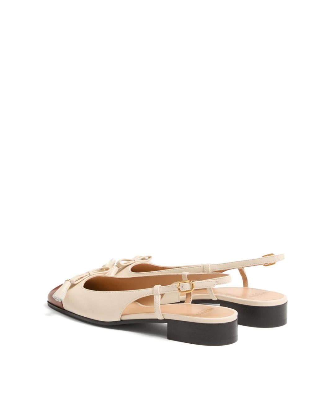 VALENTINO Белые кожаные балетки, фото 4