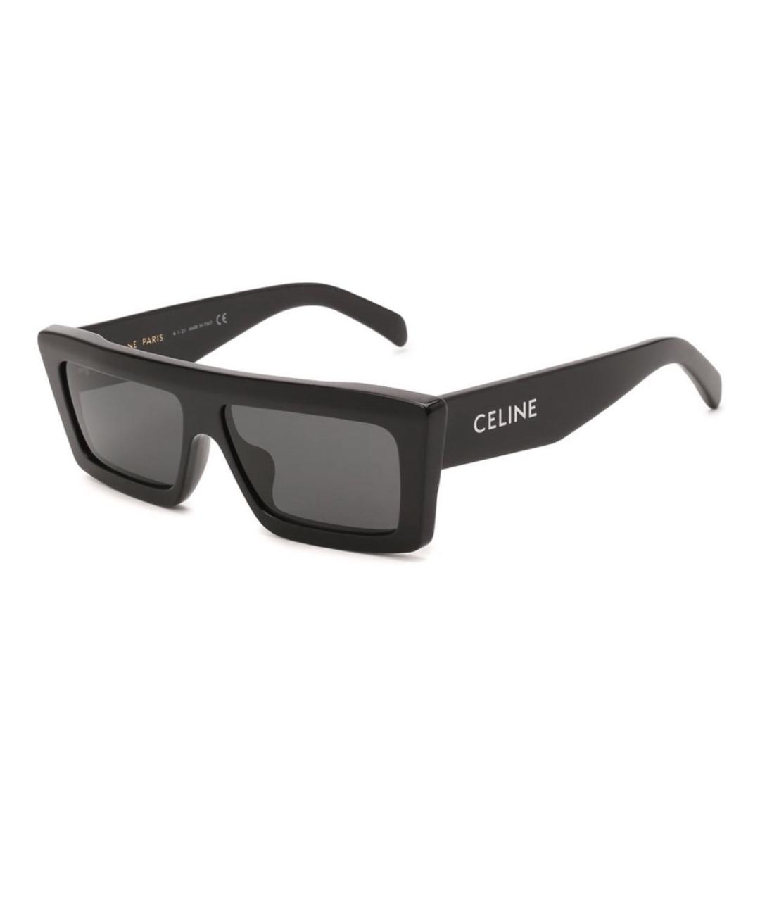 CELINE Черные пластиковые солнцезащитные очки, фото 1