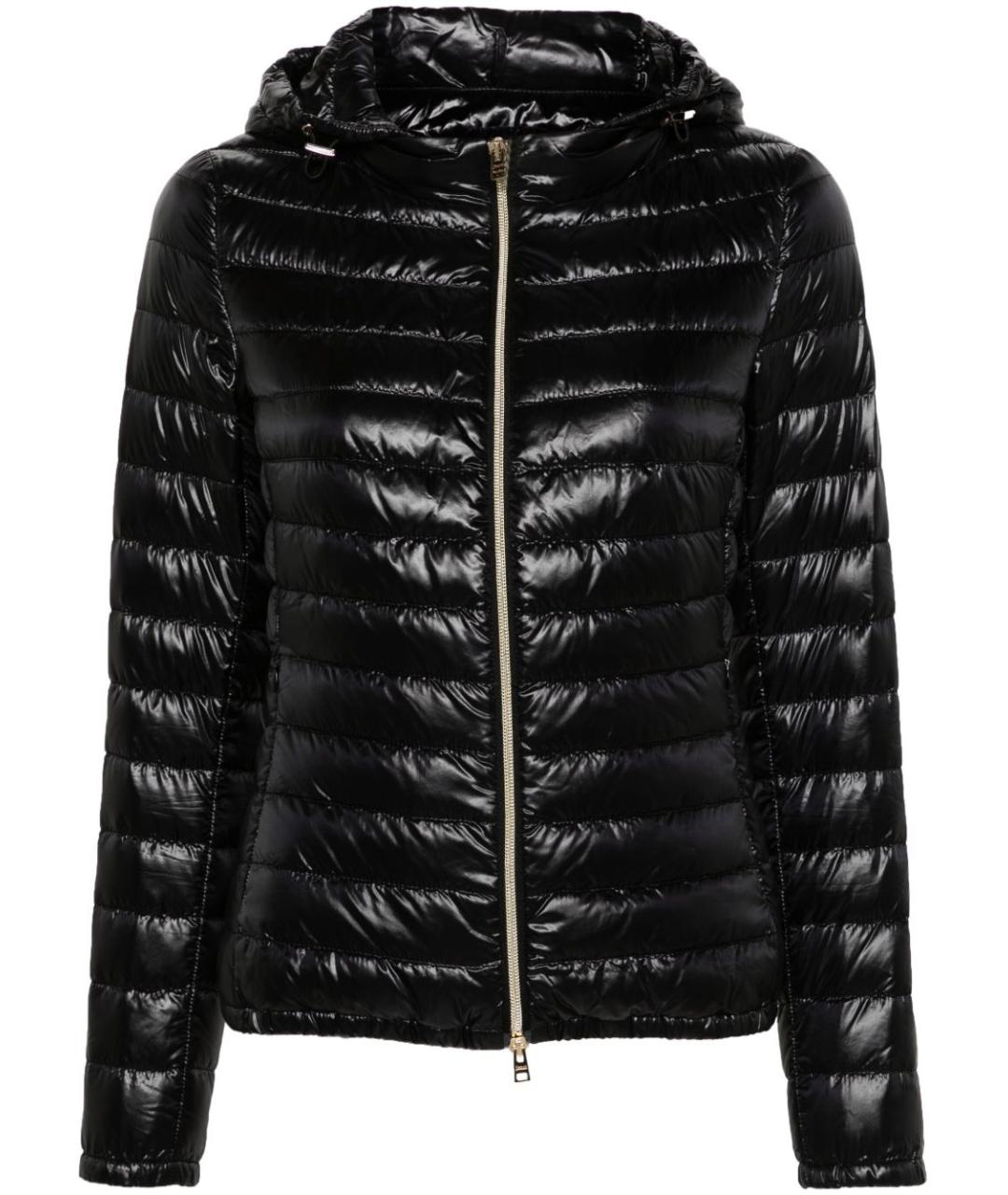 HERNO Черная полиамидовая куртка, фото 1