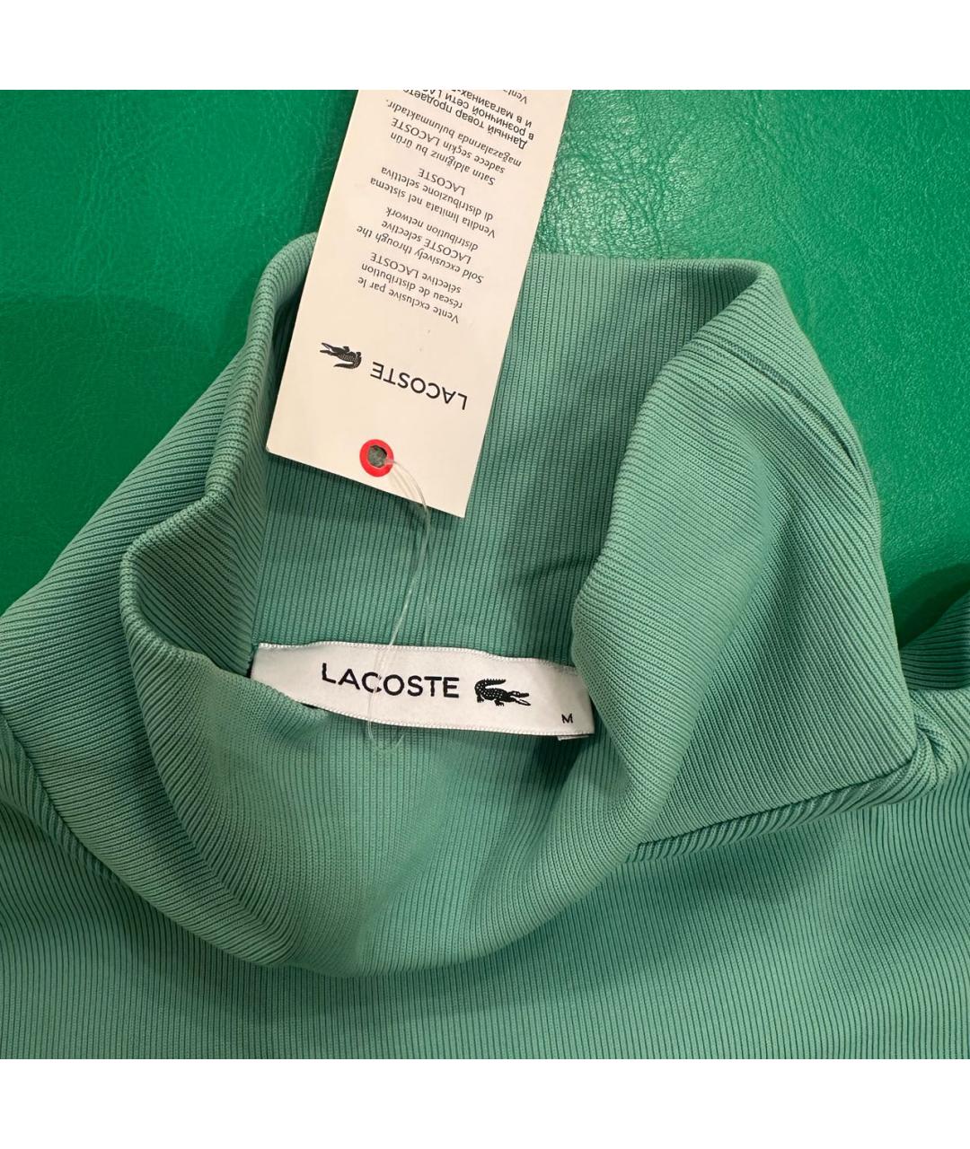 LACOSTE Зеленая полиамидовая водолазка, фото 3