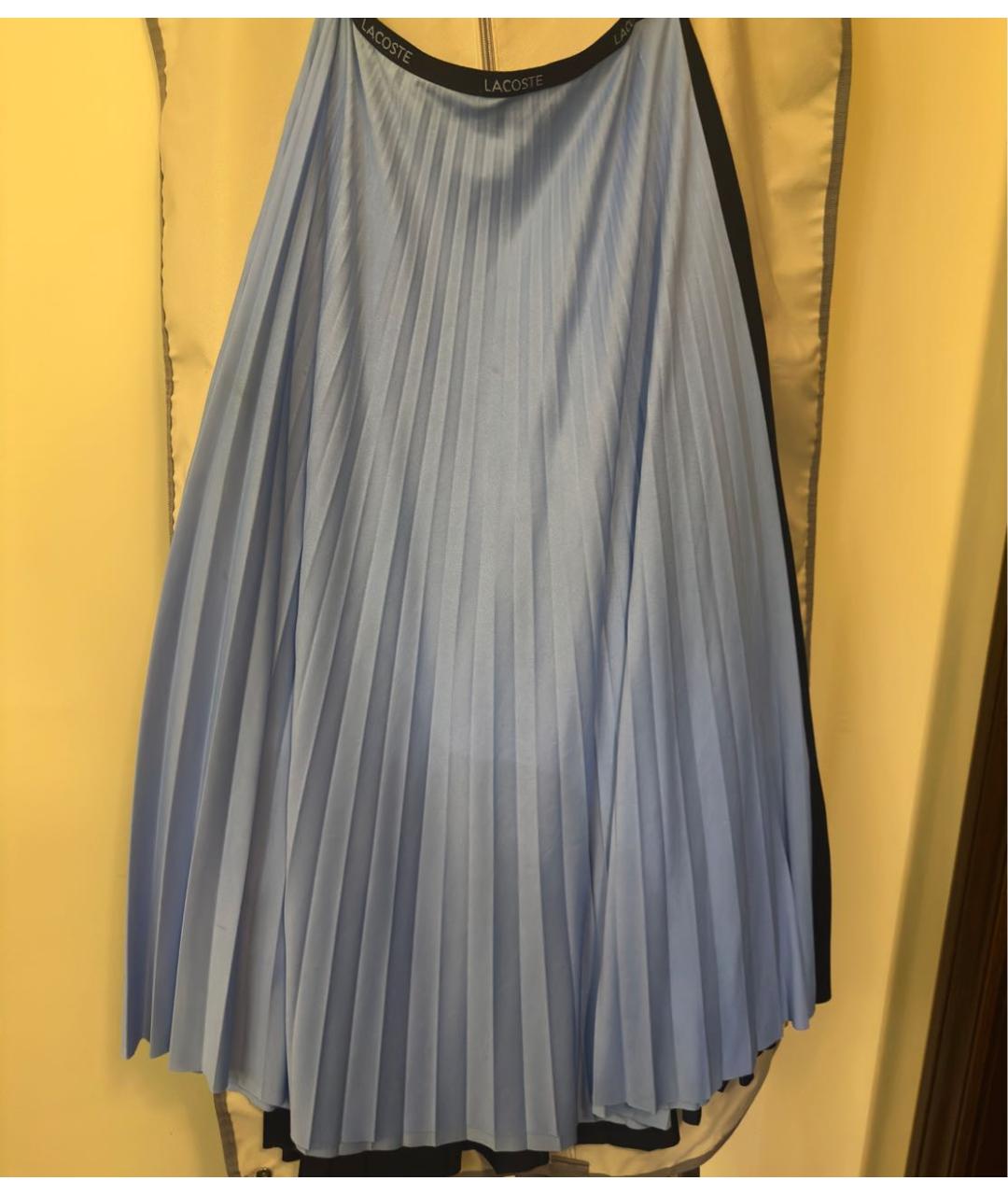 LACOSTE Мульти полиэстеровая юбка миди, фото 2