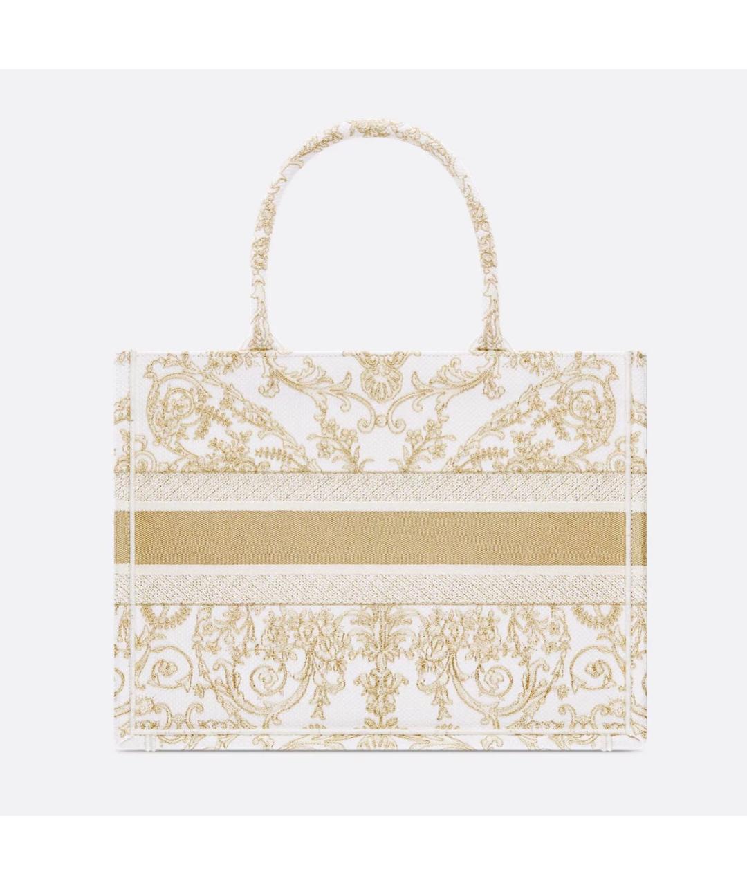 CHRISTIAN DIOR Бежевая хлопковая сумка тоут, фото 2