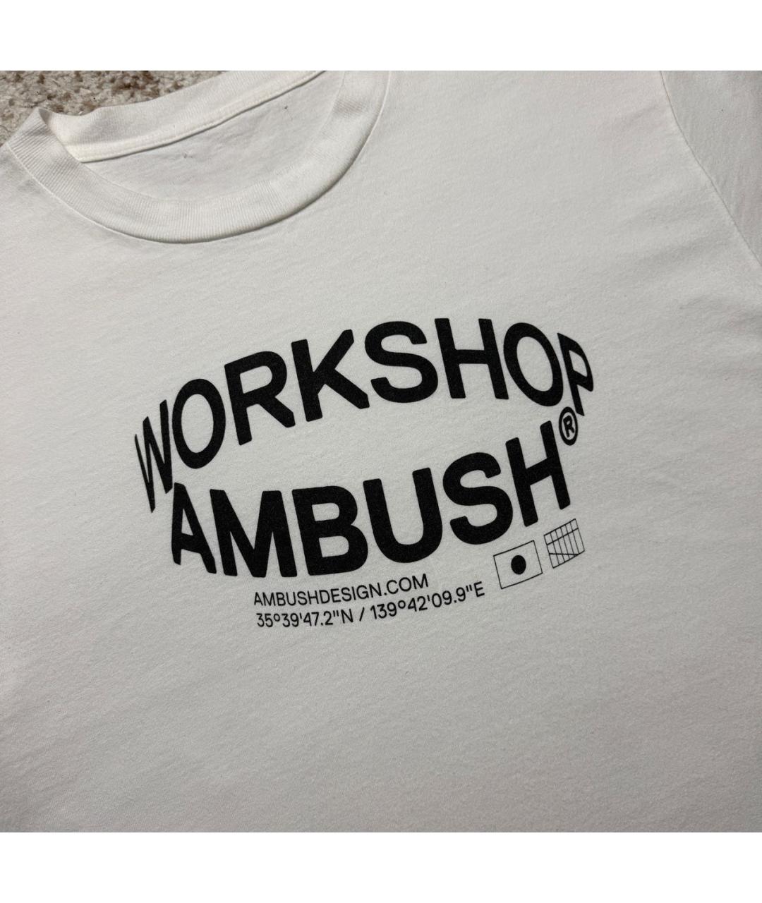 AMBUSH Белая хлопковая футболка, фото 2