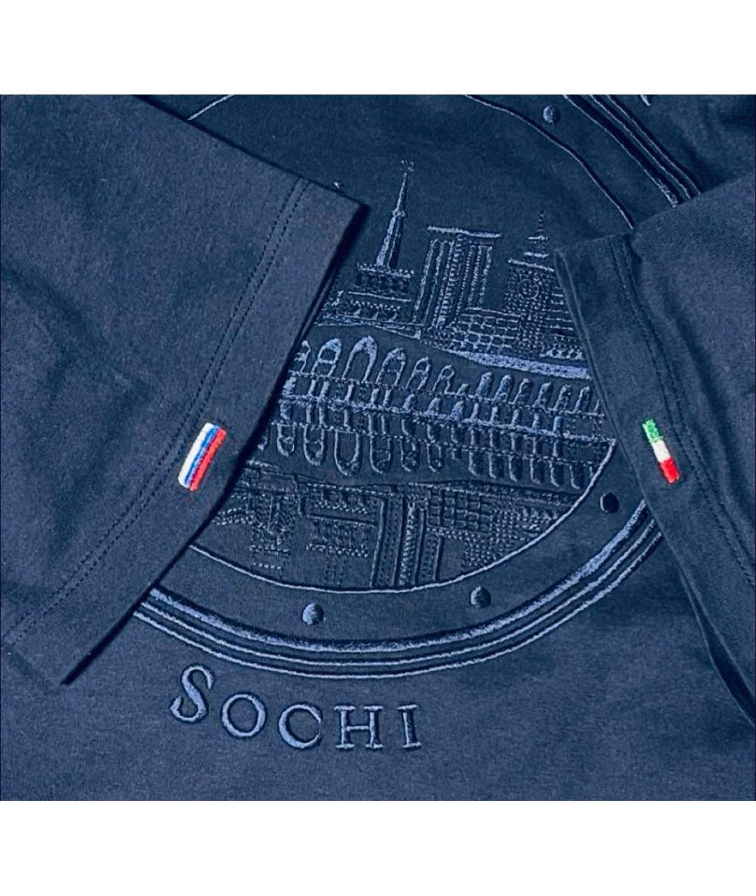 STEFANO RICCI Синяя хлопковая футболка, фото 4