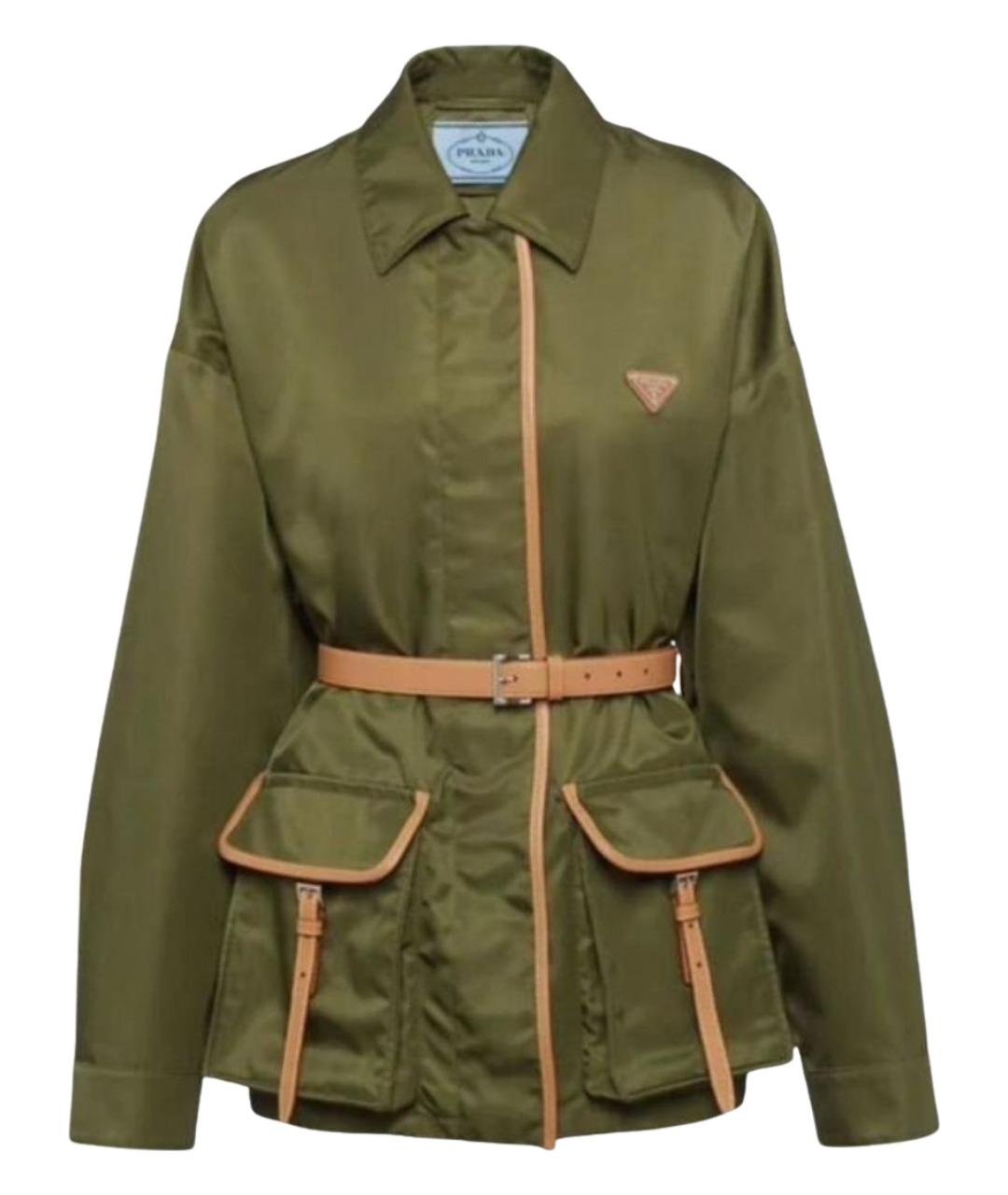 PRADA Хаки куртка, фото 1