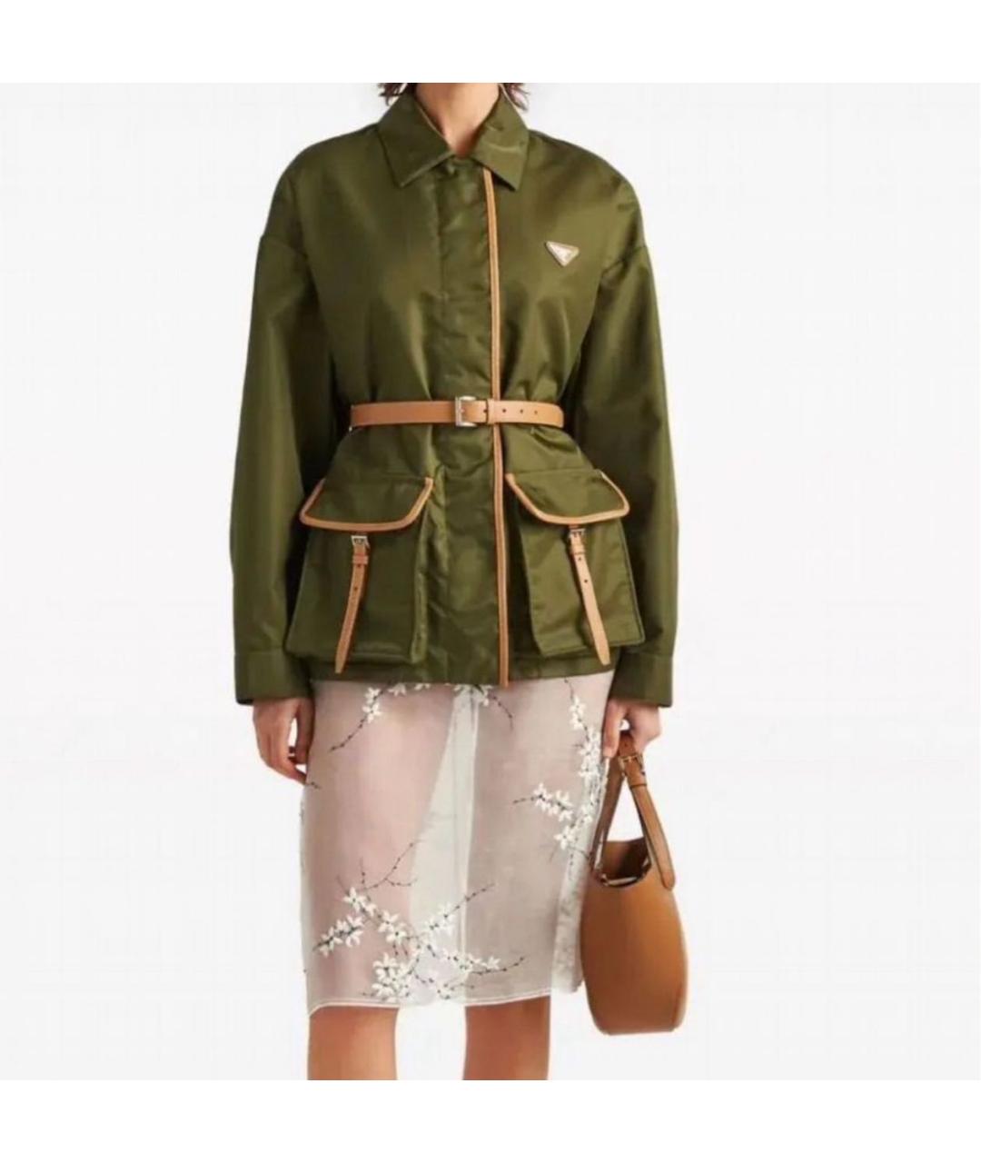 PRADA Хаки куртка, фото 5