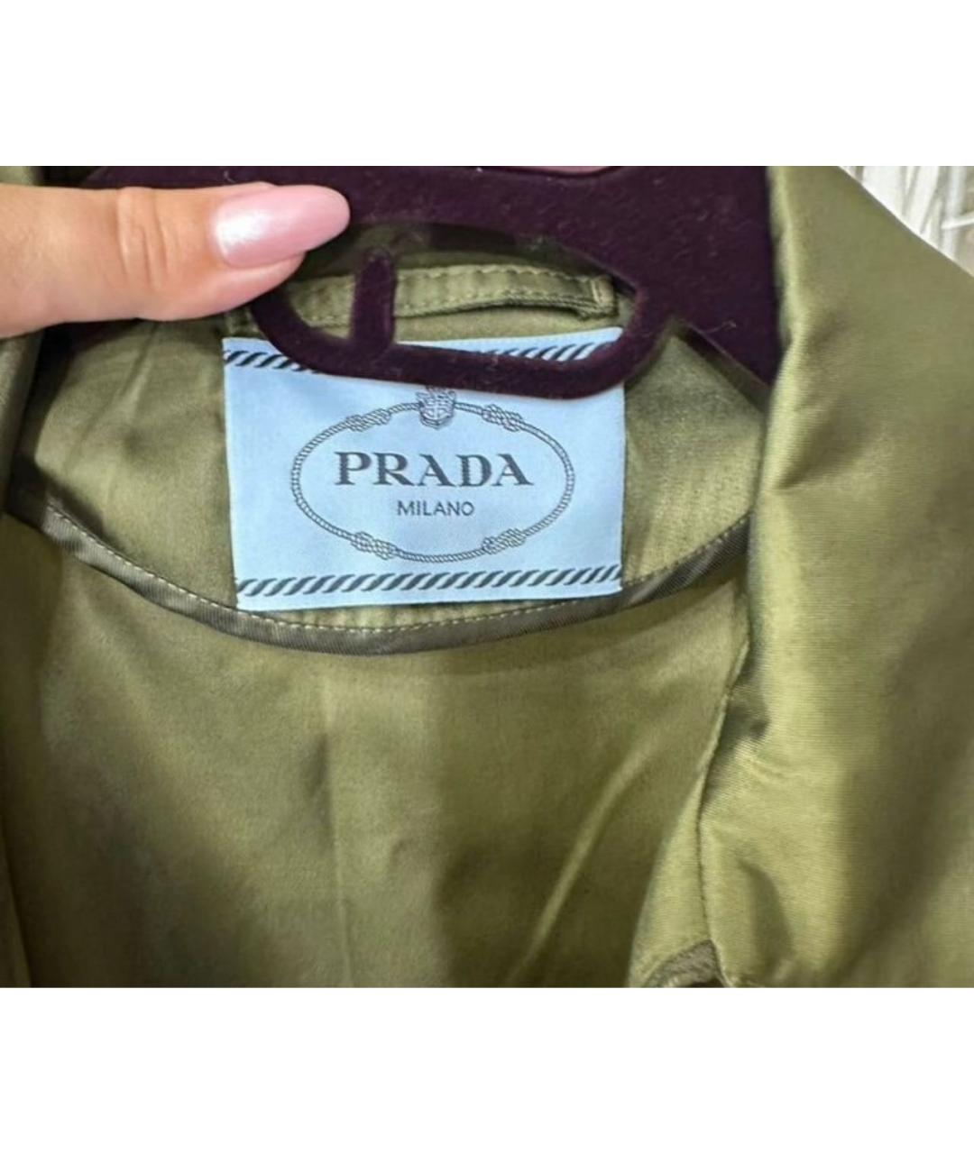 PRADA Хаки куртка, фото 3