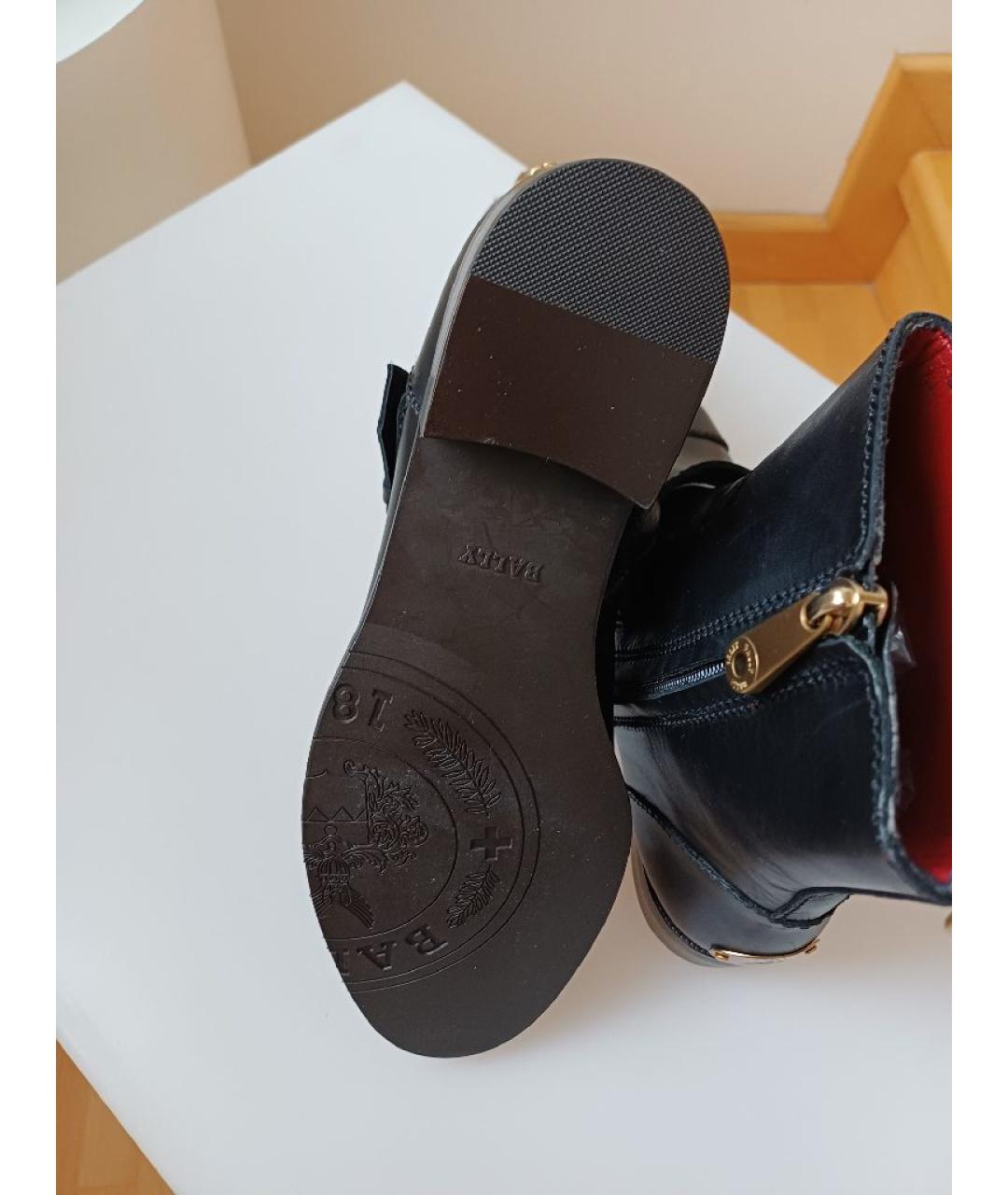 BALLY Черные кожаные ботинки, фото 7