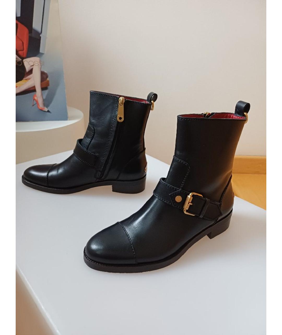 BALLY Черные кожаные ботинки, фото 2