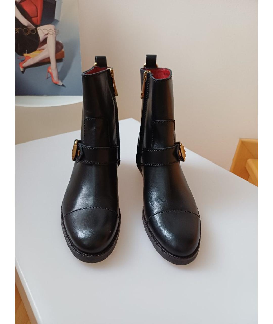 BALLY Черные кожаные ботинки, фото 5