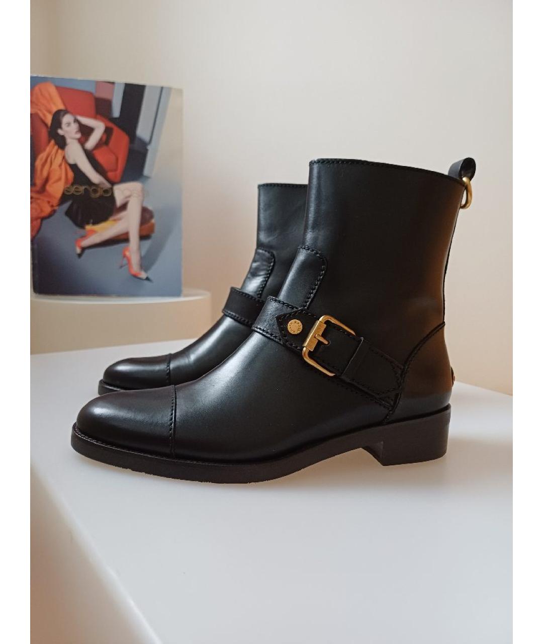 BALLY Черные кожаные ботинки, фото 4