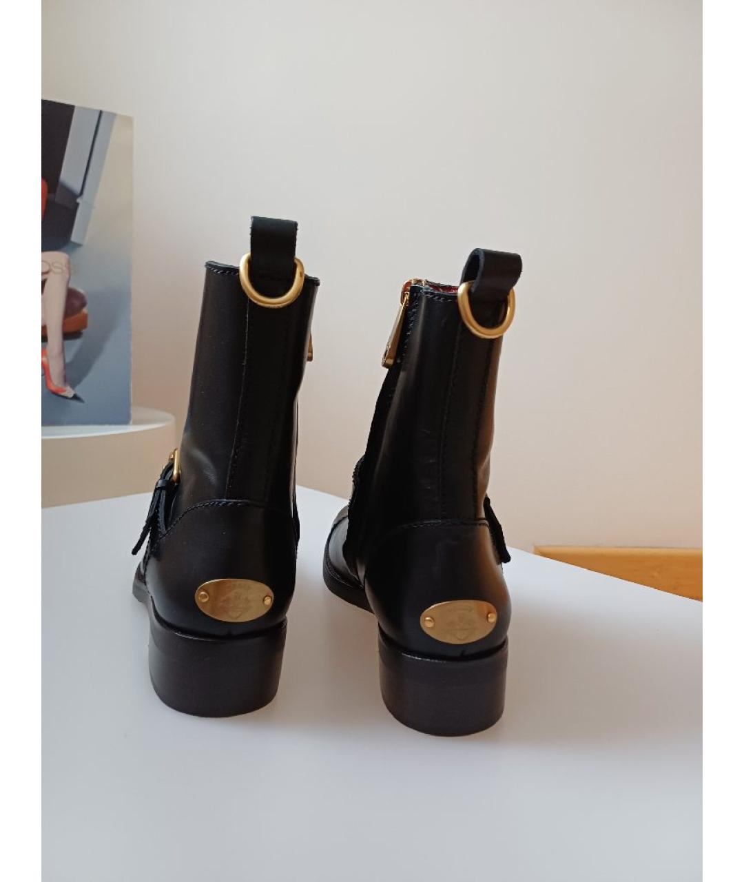 BALLY Черные кожаные ботинки, фото 6