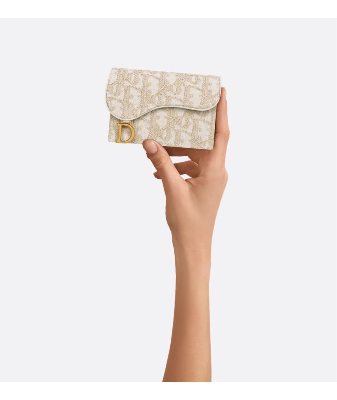 CHRISTIAN DIOR Бежевый кардхолдер, фото 5