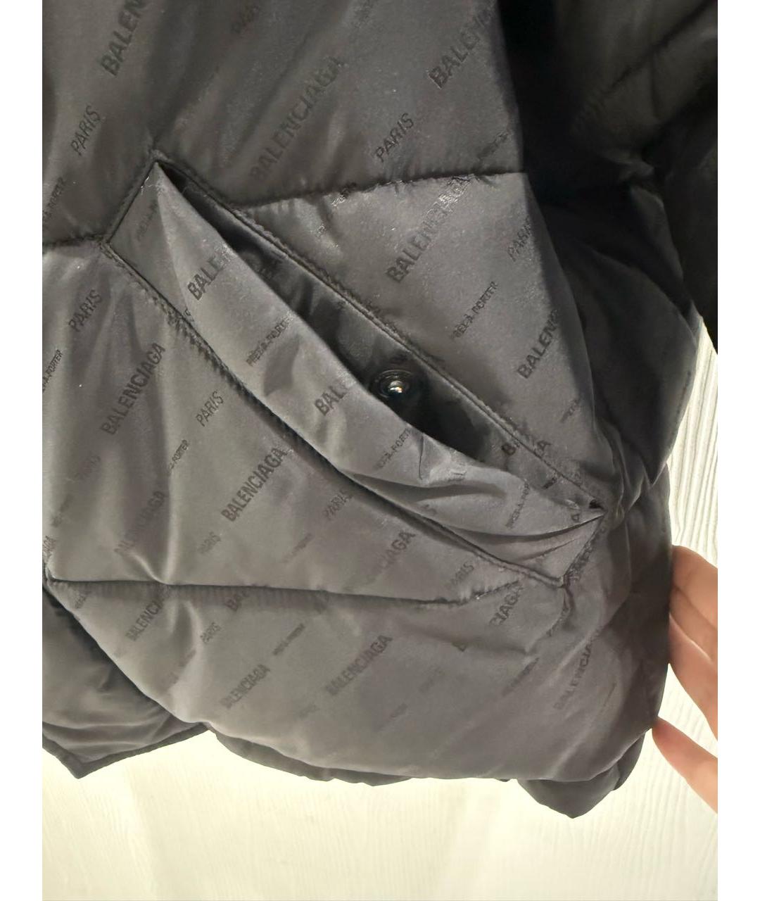 BALENCIAGA Черная полиамидовая куртка, фото 6