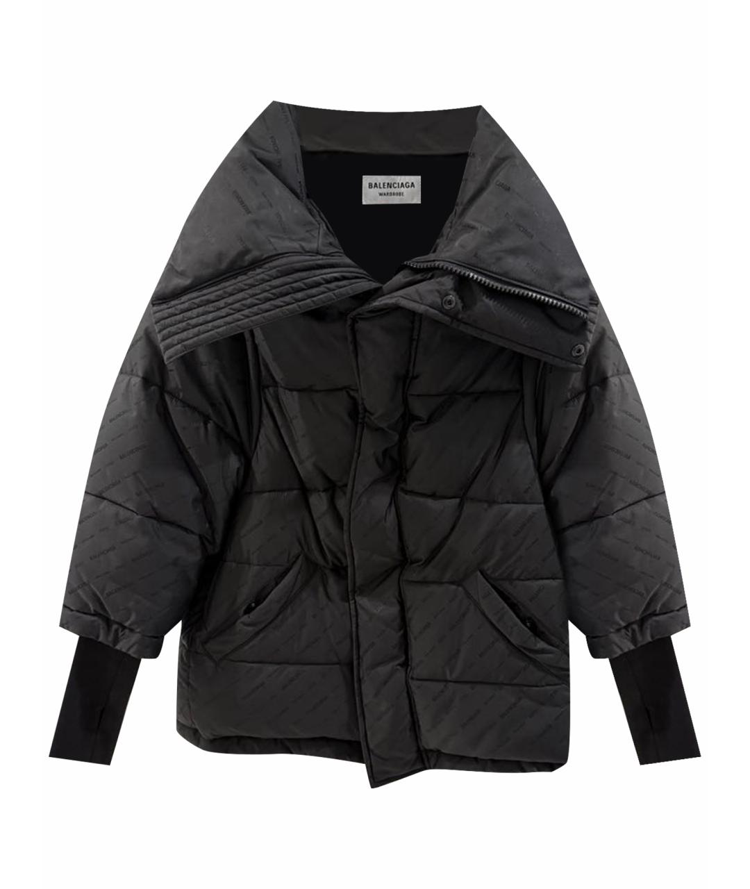 BALENCIAGA Черная полиамидовая куртка, фото 1