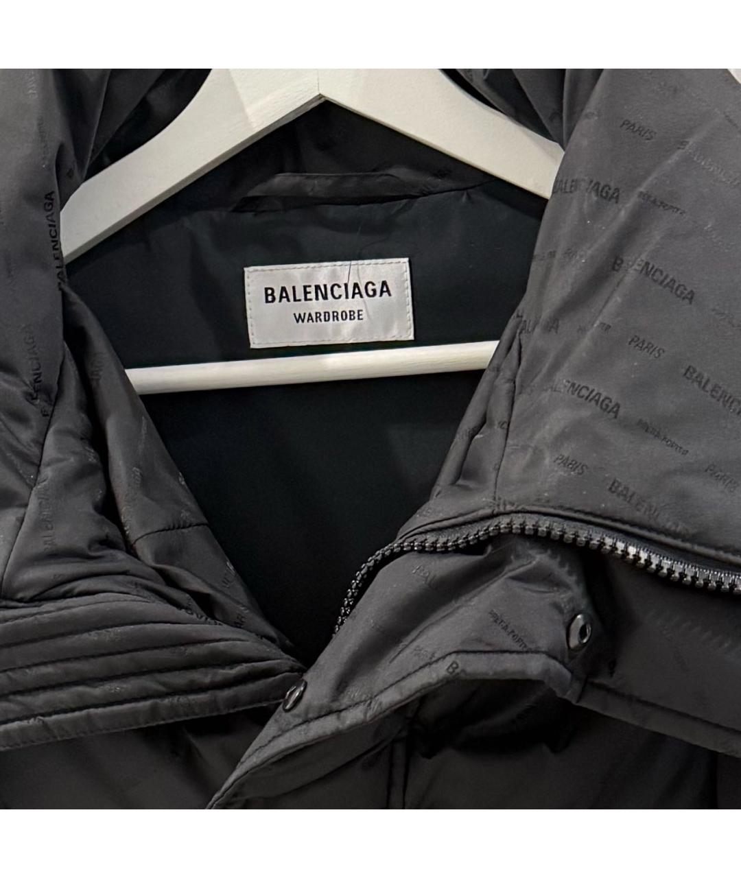 BALENCIAGA Черная полиамидовая куртка, фото 3