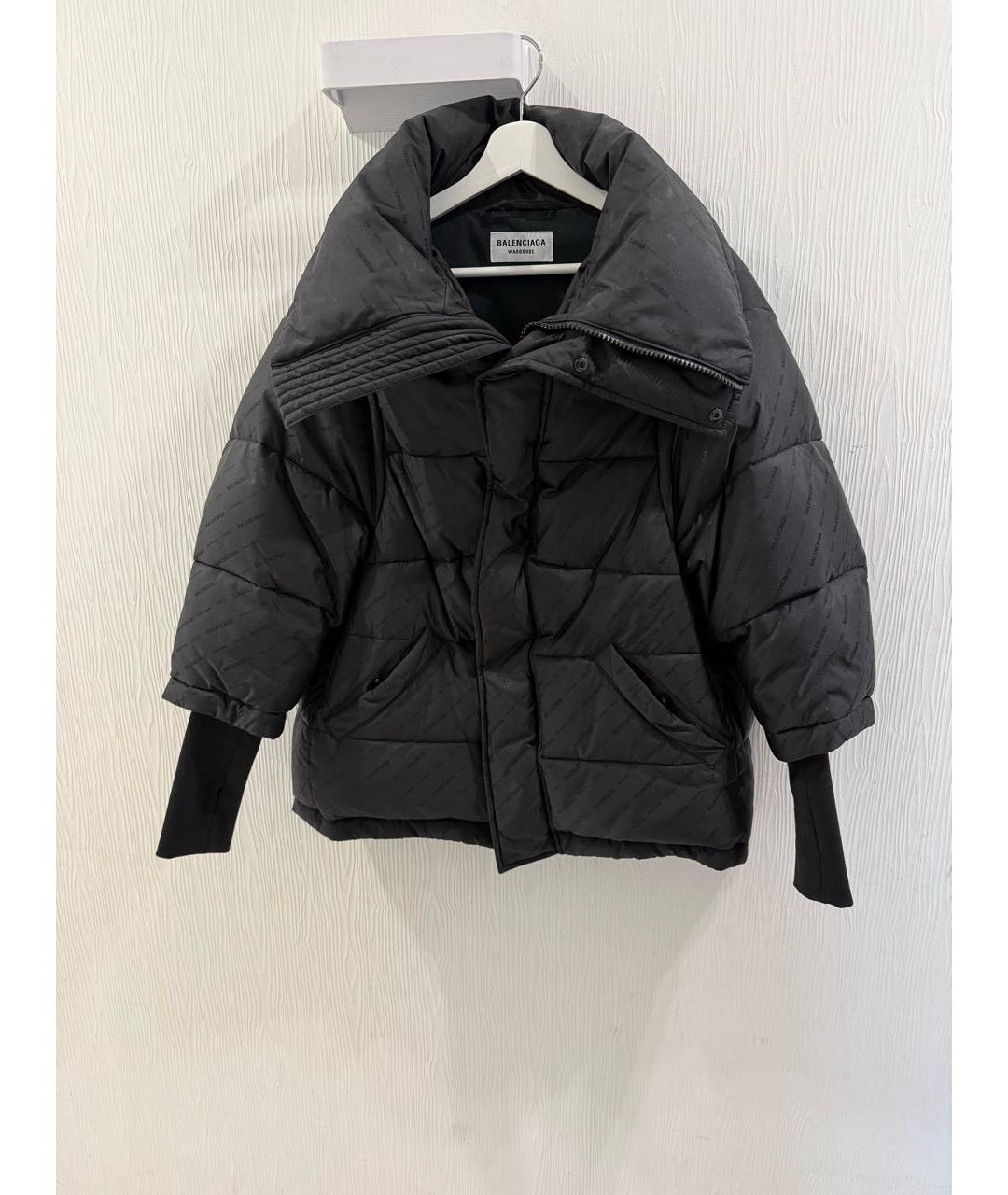 BALENCIAGA Черная полиамидовая куртка, фото 8