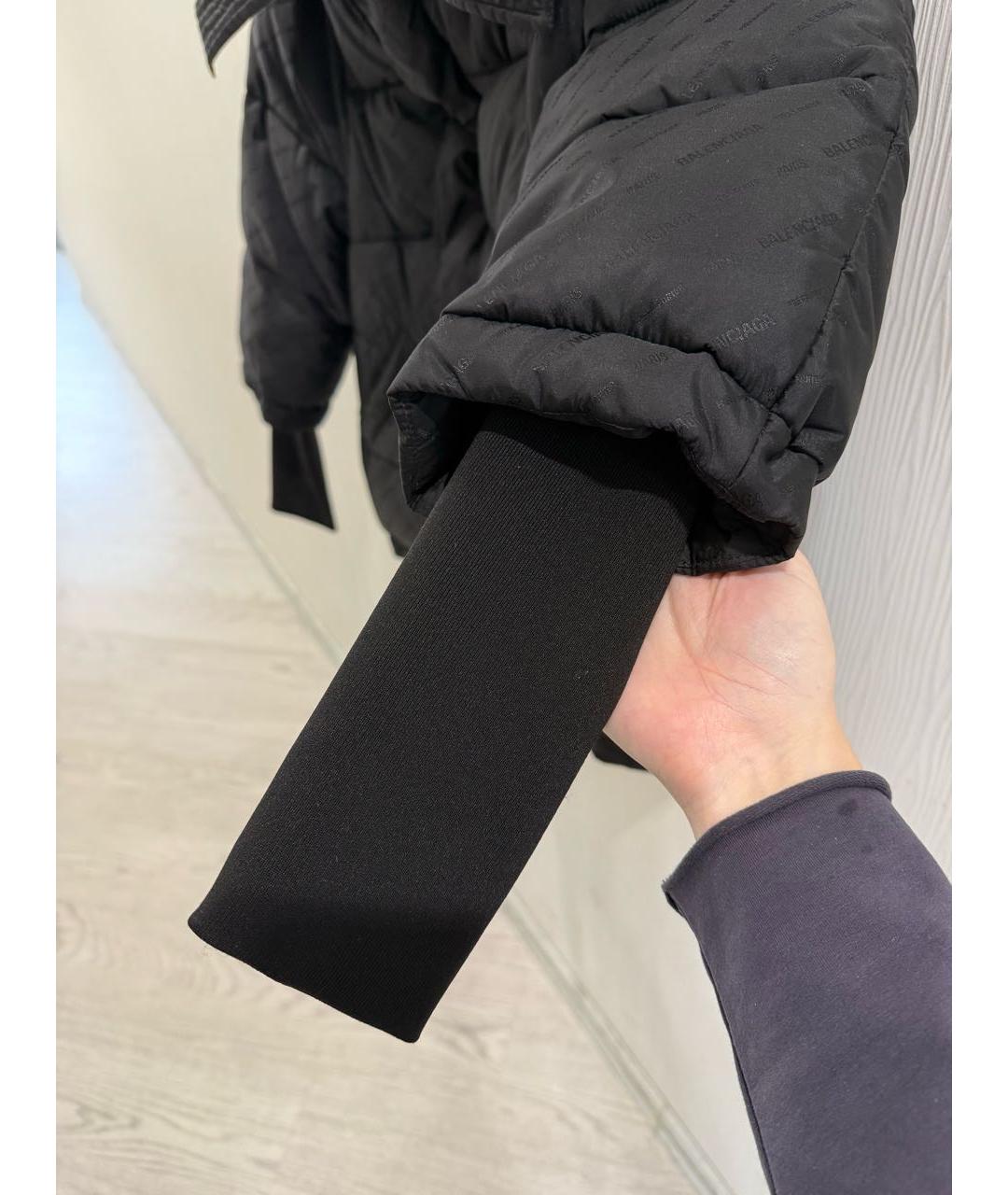 BALENCIAGA Черная полиамидовая куртка, фото 5