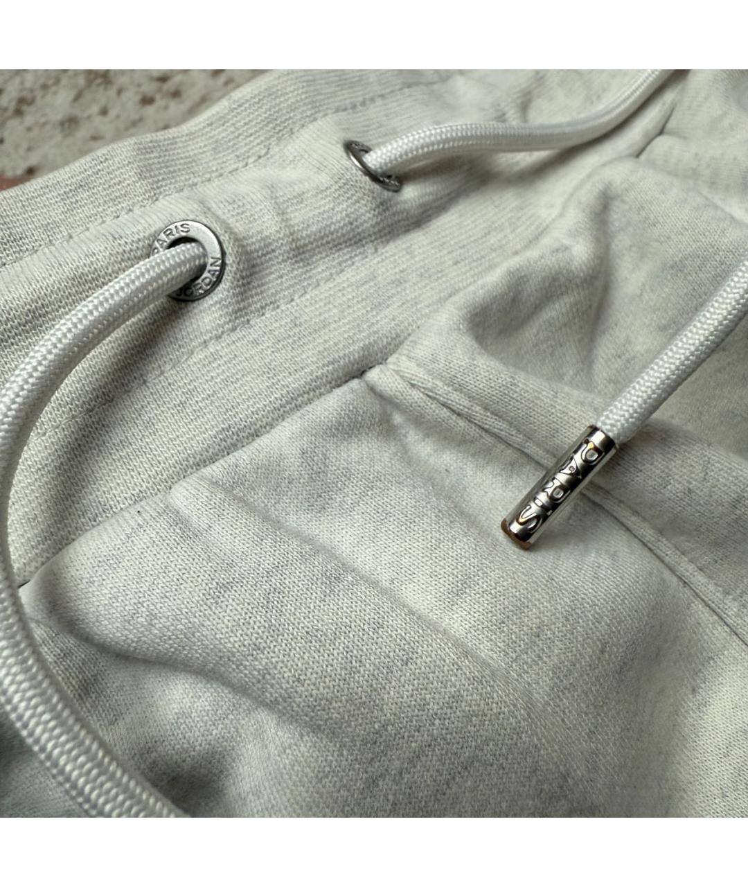 JORDAN Серые хлопковые повседневные брюки, фото 3