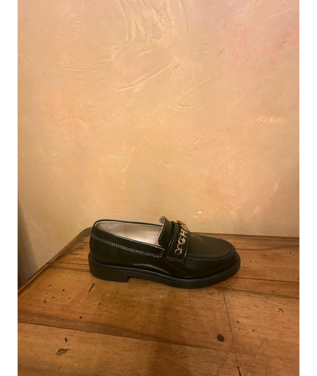 CHANEL Зеленые лоферы из лакированной кожи, фото 7