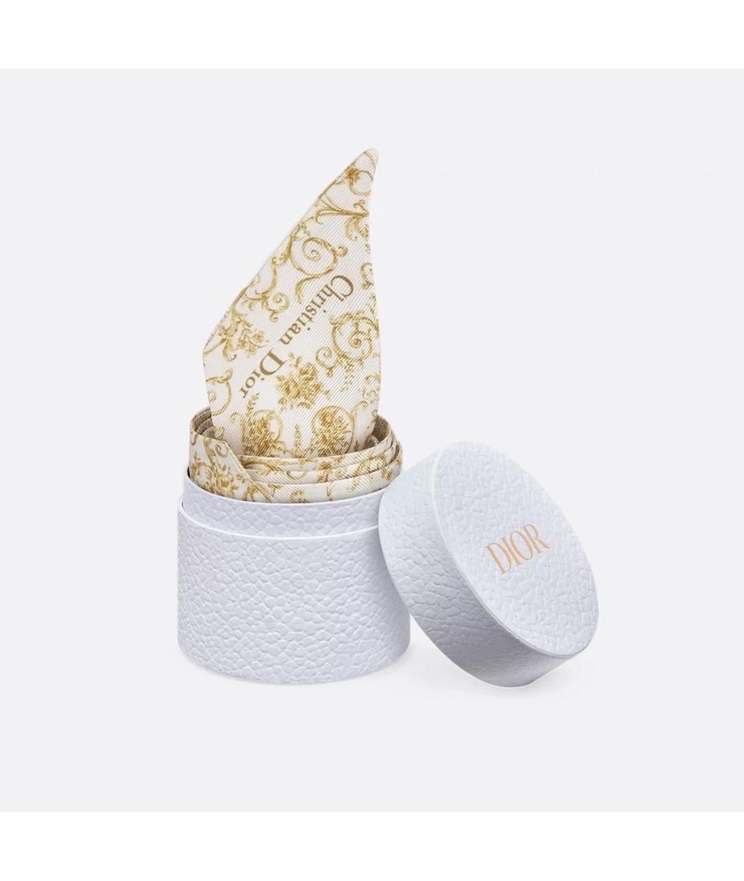 CHRISTIAN DIOR Белый шелковый платок, фото 3