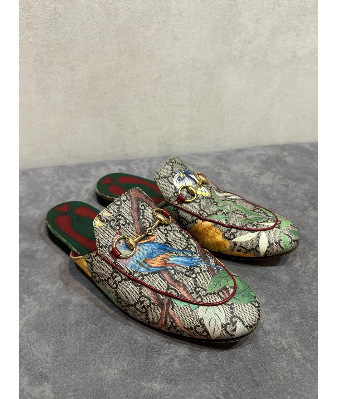 GUCCI Мульти кожаные мюли, фото 7