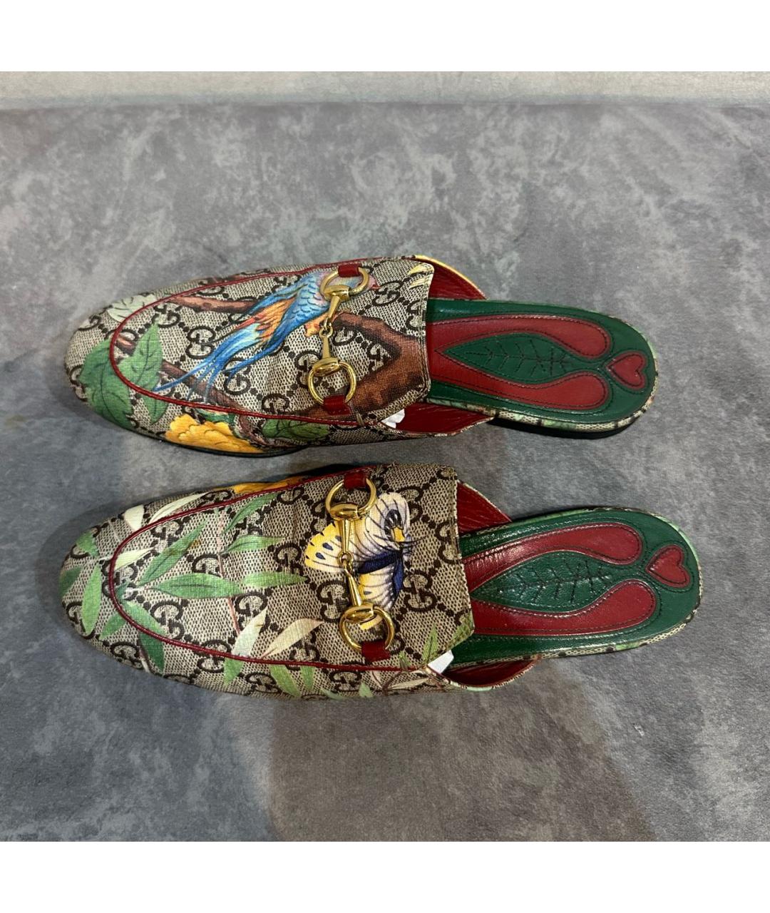 GUCCI Мульти кожаные мюли, фото 3