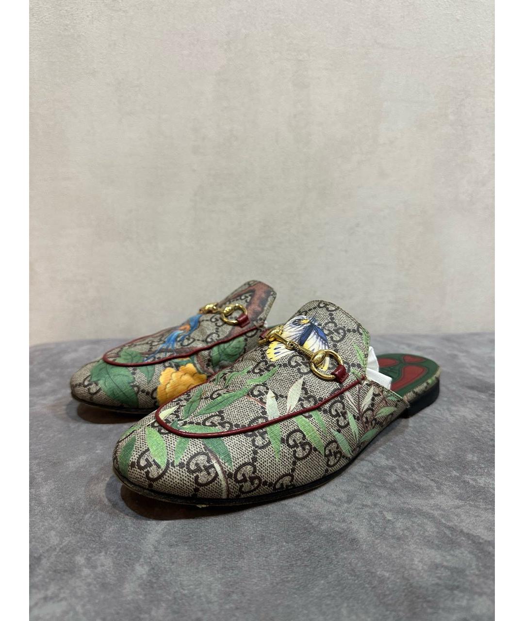 GUCCI Мульти кожаные мюли, фото 2