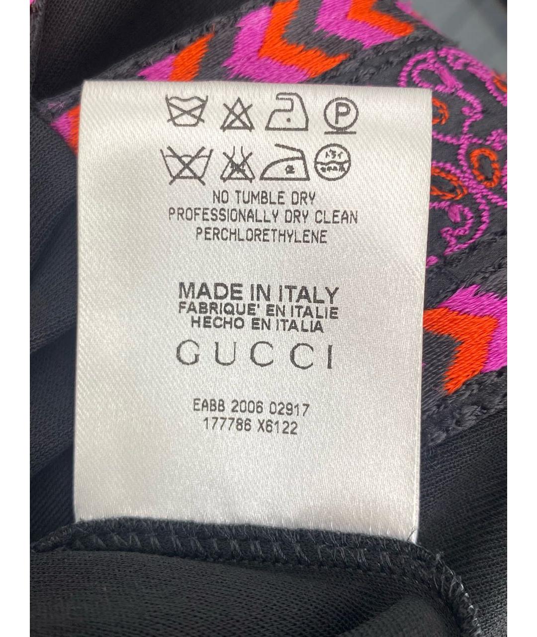 GUCCI Черное вискозное платье, фото 8