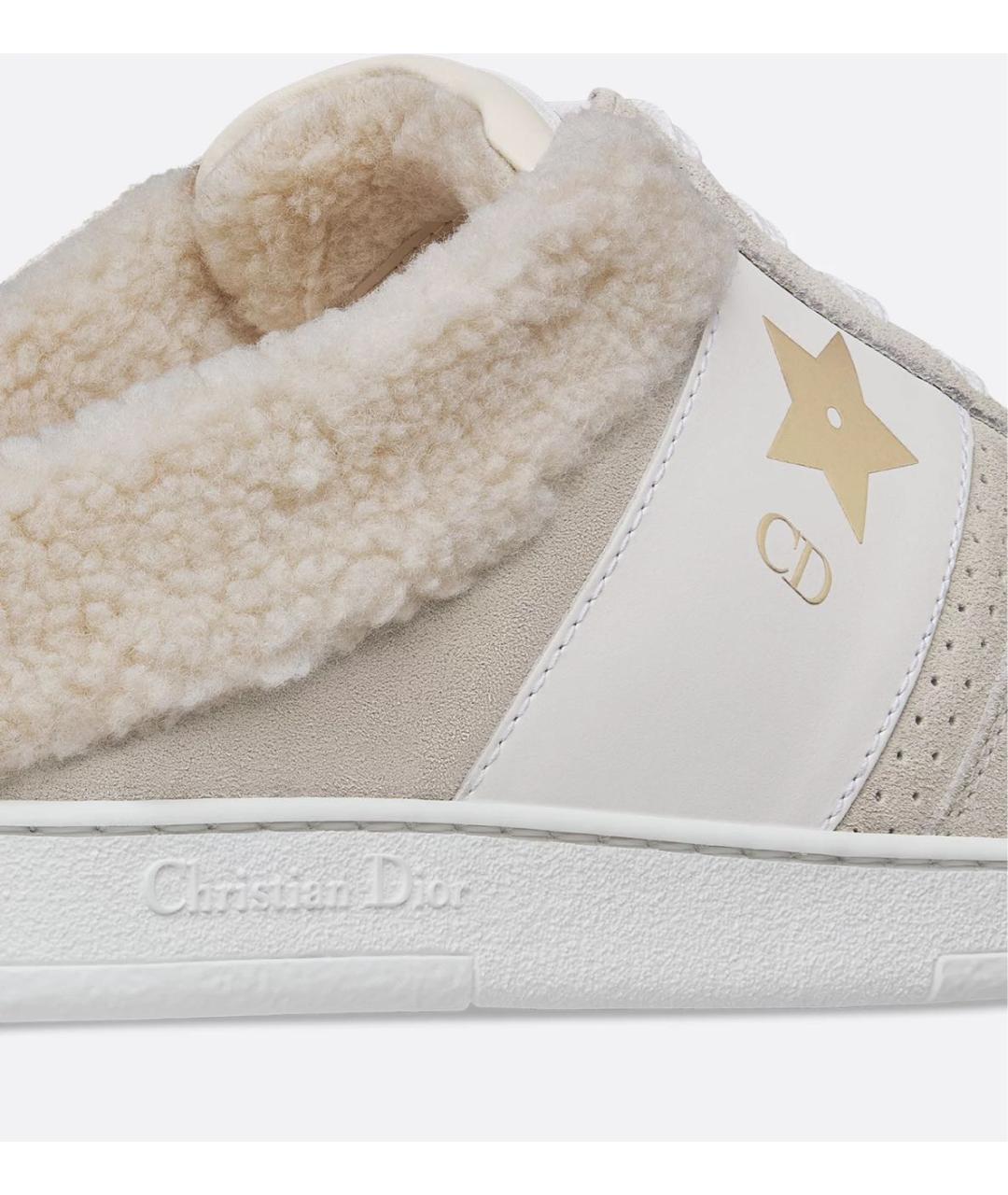 CHRISTIAN DIOR Серые замшевые кроссовки, фото 4