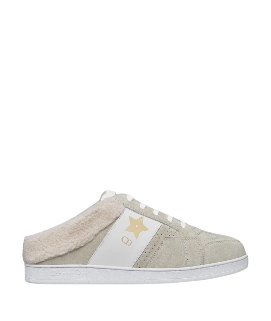 CHRISTIAN DIOR Серые замшевые кроссовки, фото 1