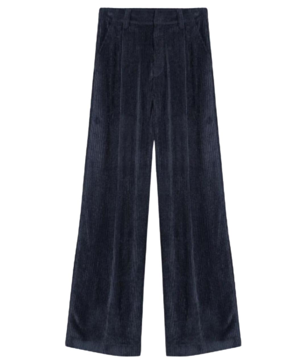 BRUNELLO CUCINELLI Темно-синие прямые брюки, фото 1