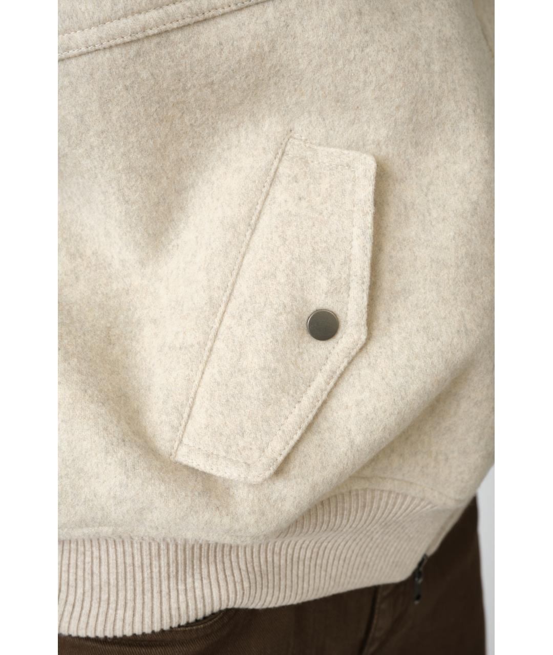 BRUNELLO CUCINELLI Серая кашемировая куртка, фото 6