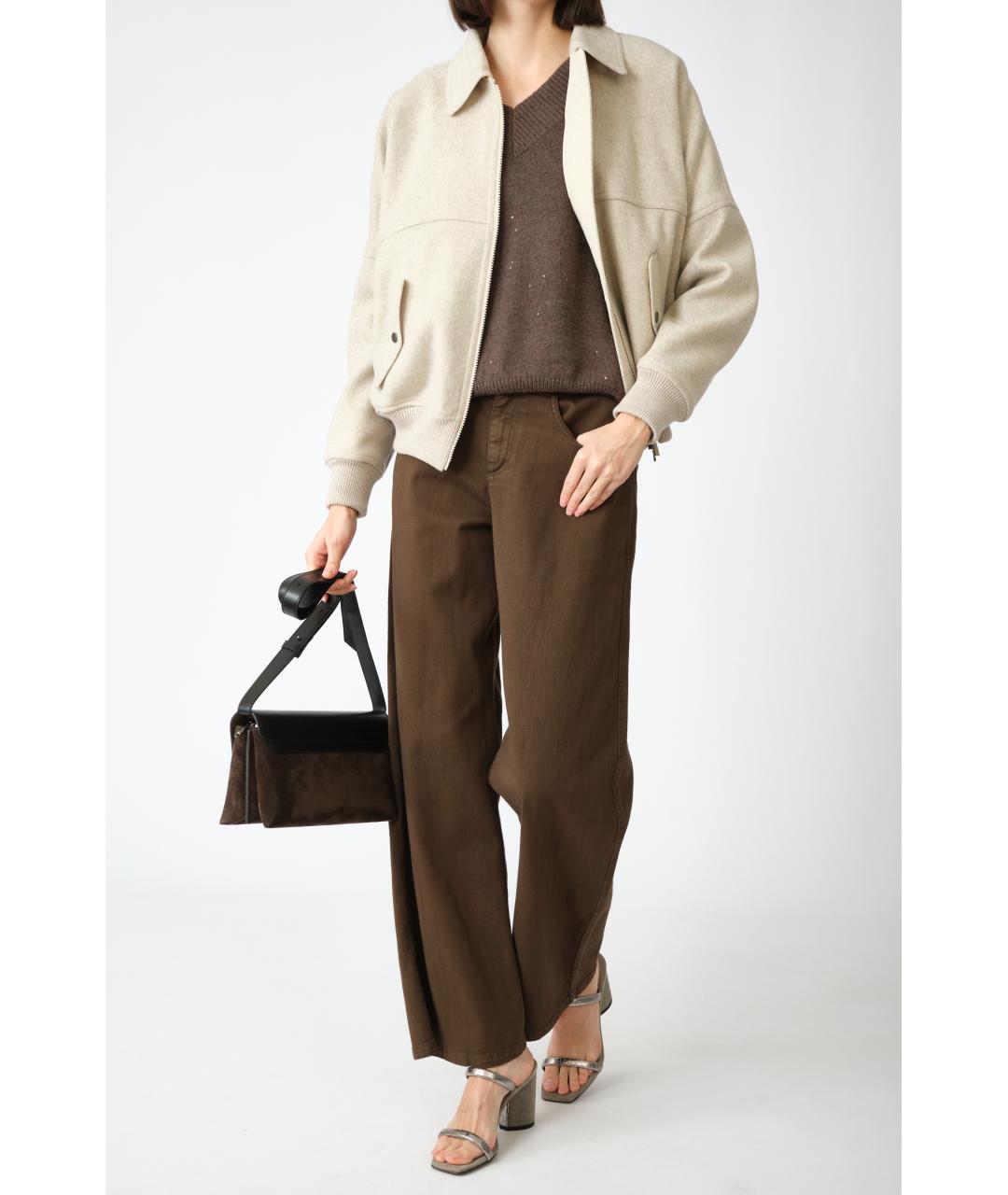 BRUNELLO CUCINELLI Серая кашемировая куртка, фото 1