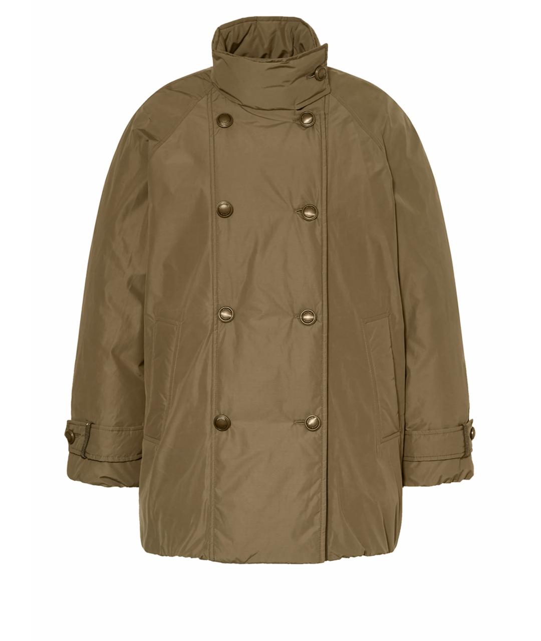 BRUNELLO CUCINELLI Хаки полиэстеровая куртка, фото 1
