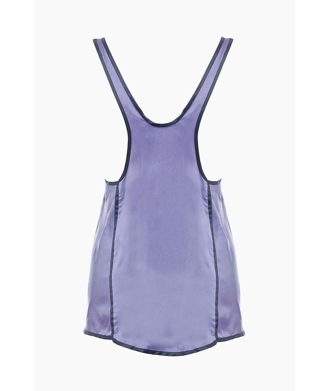 PINKO Фиолетовая шелковая майка, фото 2