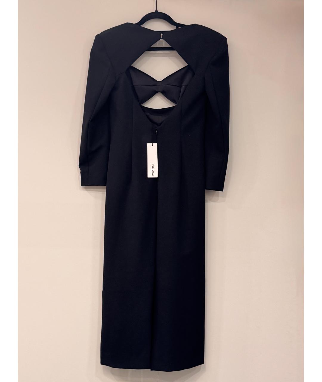 KARL LAGERFELD Черное полиэстеровое коктейльное платье, фото 2