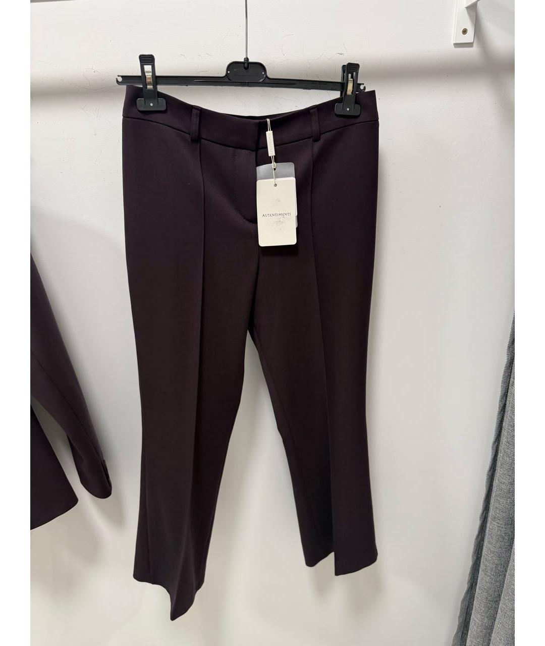 AUTENTIMENTS Фиолетовые полиэстеровые брюки узкие, фото 4