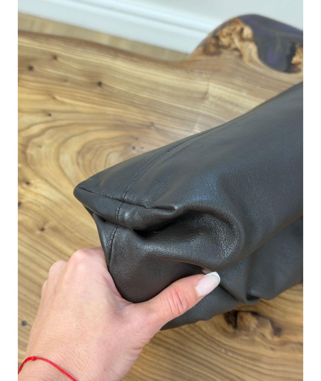 BOTTEGA VENETA Коричневая кожаная сумка через плечо, фото 6